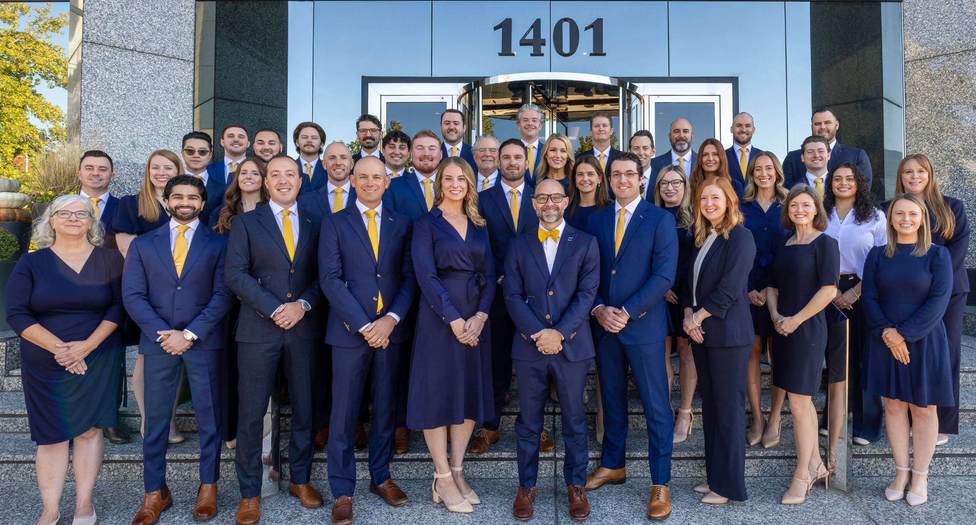 The Gatewood team at their office on Brentwood Blvd in St. Louis, MO.